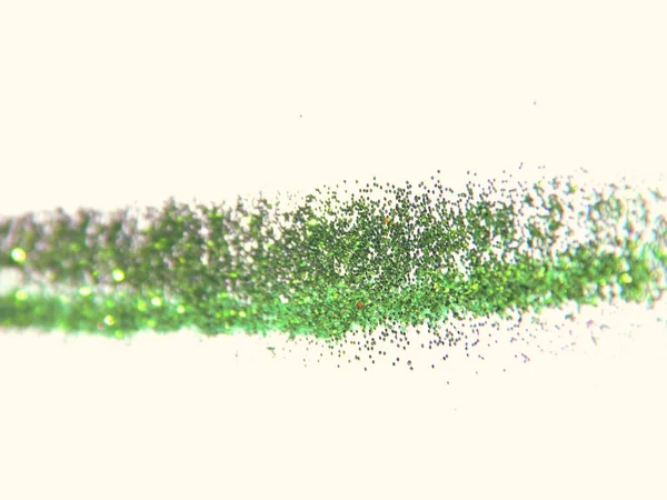 Texturerat suddiga bakgrunden med grönt glitter — Stockfoto