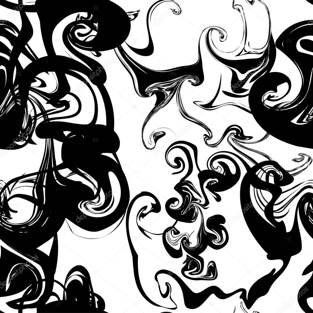 Background: black swirl | Black swirl seamless pattern ...