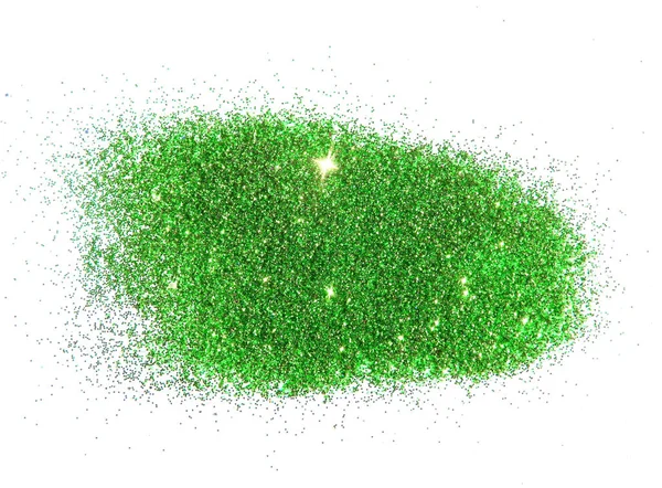 화이트에 녹색 반짝이 스파클 질감된 배경 — 스톡 사진