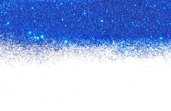 Fond Texturé Avec Scintillement Bleu Paillettes Sur Blanc Paillettes Décoratives — Photo