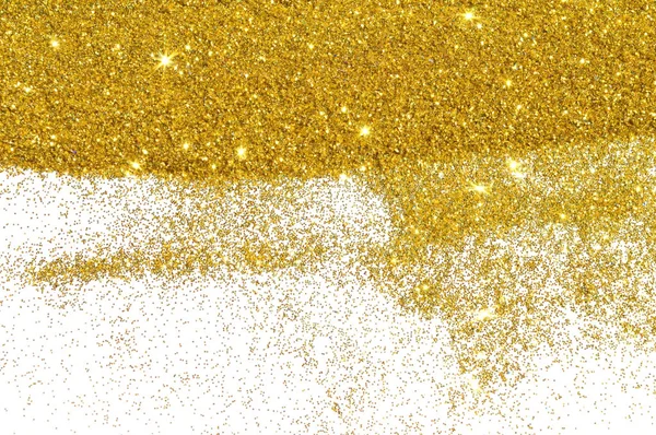 Textured Background Golden Glitter Sparkle White — Stock Photo, Image