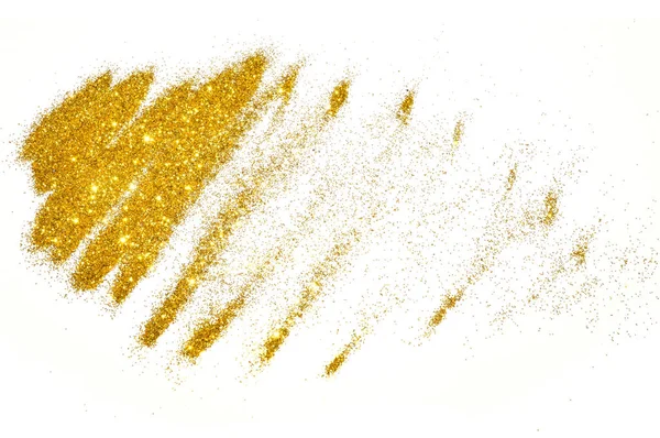 Texturerat Bakgrund Med Gyllene Glitter Glitter Vit Dekorativa Spangles Nostalgisk — Stockfoto