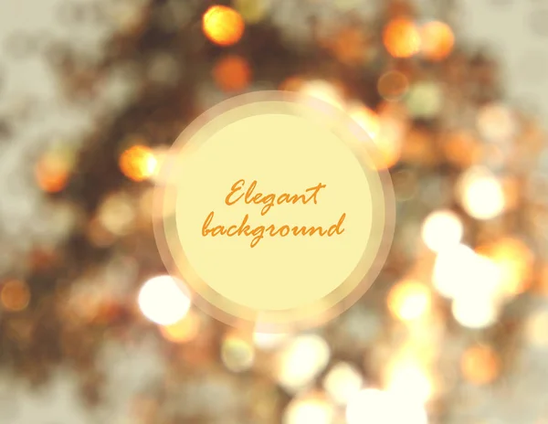 Όμορφη Χρυσή Θολή Φόντο Εορταστική Bokeh Φως Στρογγυλή Για Κείμενό — Φωτογραφία Αρχείου