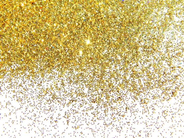 Gestructureerde Achtergrond Met Gouden Glitter Fonkeling Wit — Stockfoto