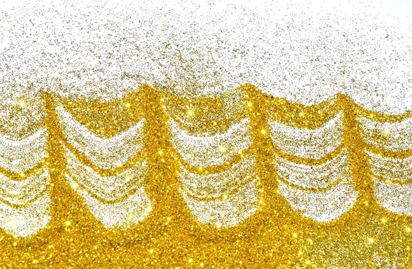 Textured Background Golden Glitter Sparkle White — Stock Photo, Image