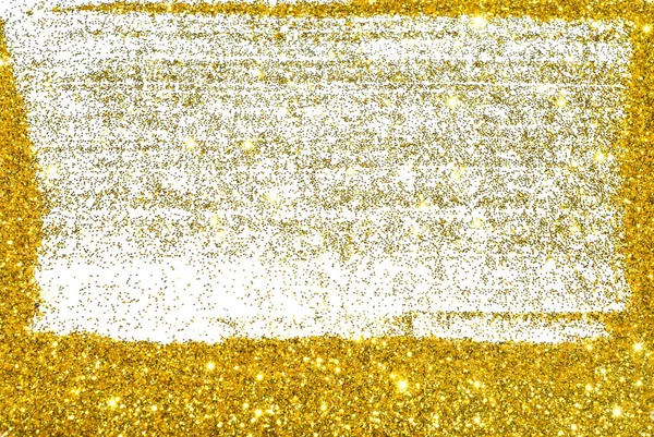 白地に金色のキラキラ輝きを持つテクスチャ背景 — ストック写真