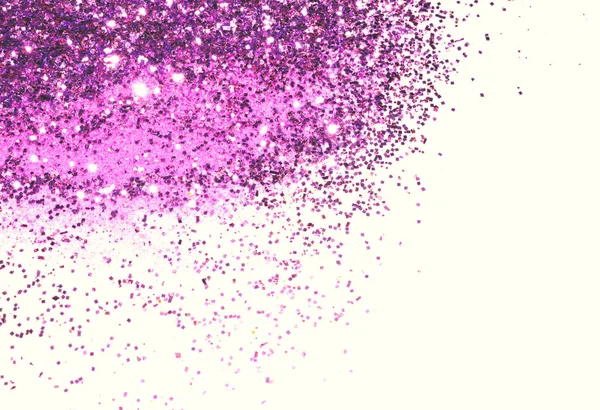 Textured background with purple glitter sparkle on white