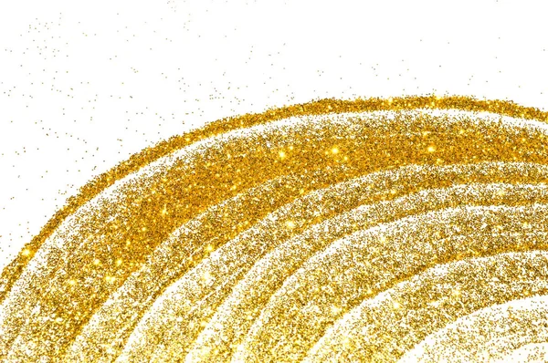 Teksturowanej Tło Brokat Złoty Blask Białym — Zdjęcie stockowe