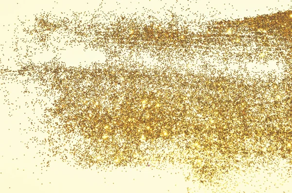 Χρυσό Glitter Λάμψη Λευκό Φόντο Υφή — Φωτογραφία Αρχείου