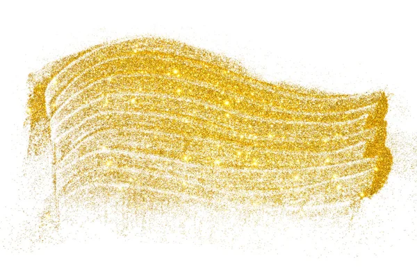 Strukturierter Hintergrund Mit Goldenem Glitzern Auf Weißem Grund — Stockfoto