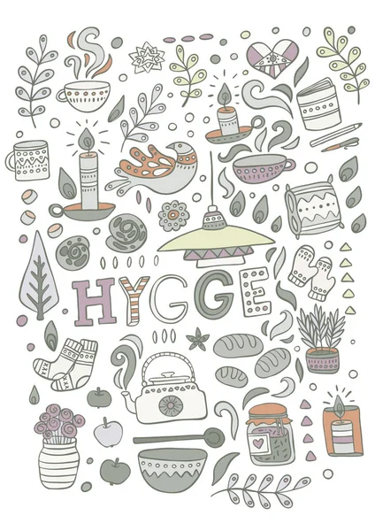 Time to Hygge — Stock Vector