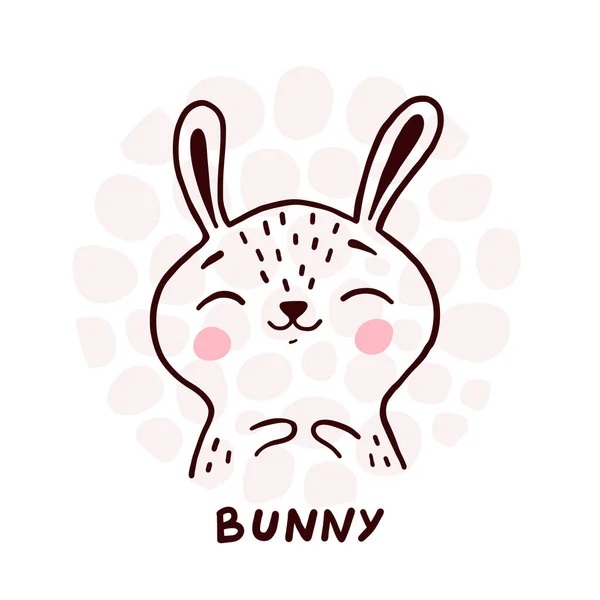 Cute Bunny Portrait — 스톡 벡터