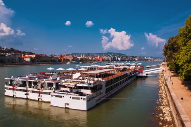 Budapeşte. Macaristan. River Danube. Şehir manzarası.