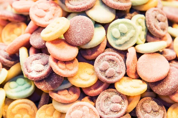 Bakgrund av sötsaker. — Stockfoto