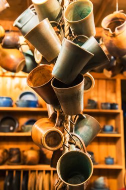 Topraktan yapılan el yapımı yemekler. Çanak çömlek. Almanya