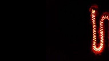 Mektup W. izole üzerinde Black.looping logosu