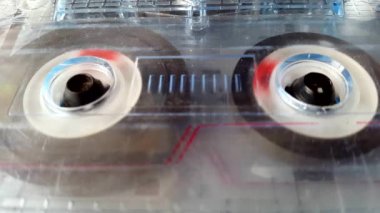Eski kaset ses kaydedici iplik makaraları