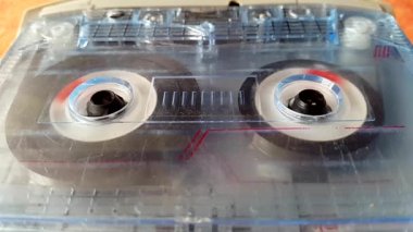 Eski kaset ses kaydedici iplik makaraları