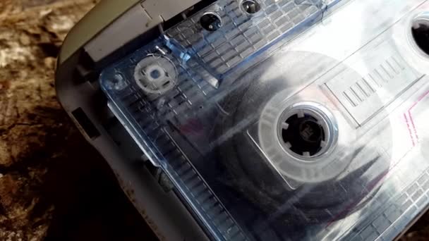 Ancien magnétophone Bobines d'enregistreur audio filage — Video