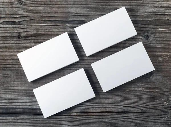 Blank piles of business cards — Stock Photo, Image