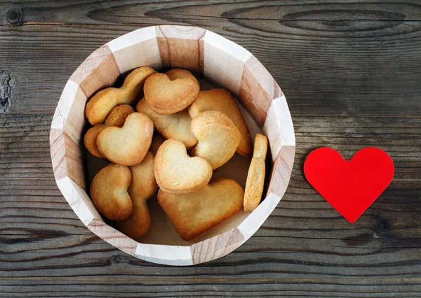 Cookies and heart — Stock Photo, Image