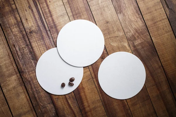 Square beer coasters — Stock Image Square beer coasters Stock Photo