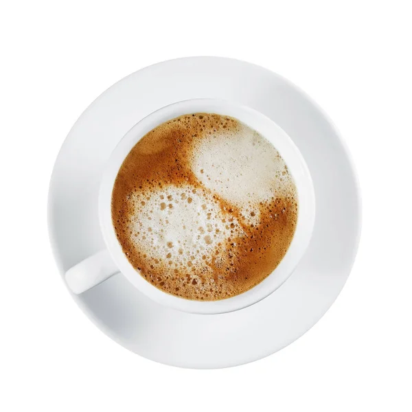 Koffiekopje op wit — Stockfoto
