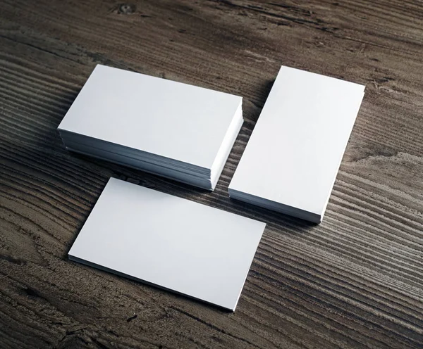 Stacks of business cards — Stock Photo, Image