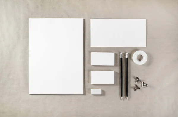 Photo of blank stationery — Stock Photo, Image