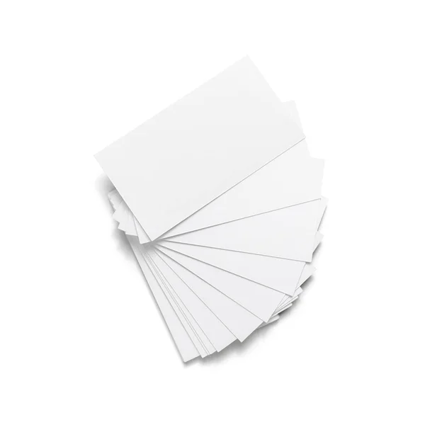 Biały biznes karty — Zdjęcie stockowe