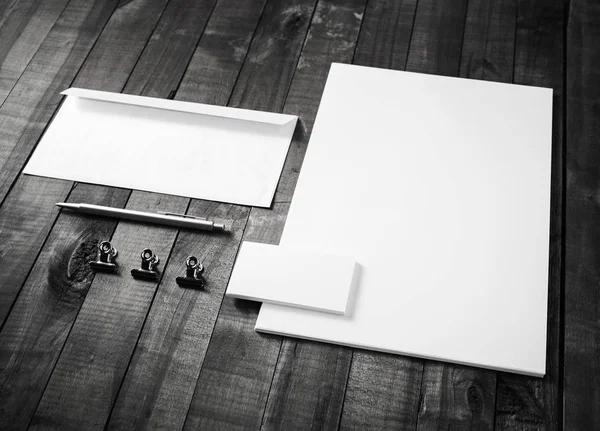 Elementos de papelería en blanco — Foto de Stock