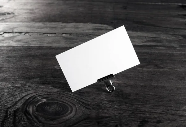 Λευκή επαγγελματική κάρτα — Φωτογραφία Αρχείου