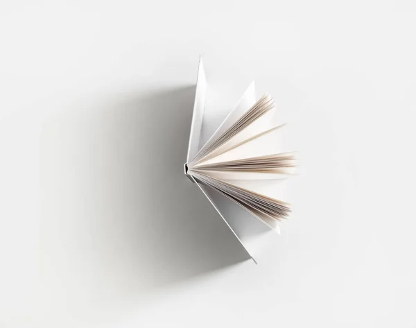 Abrir livro branco — Fotografia de Stock