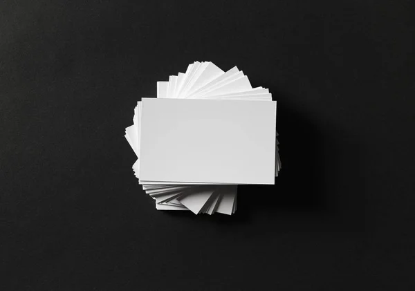 Білий візитні картки — стокове фото