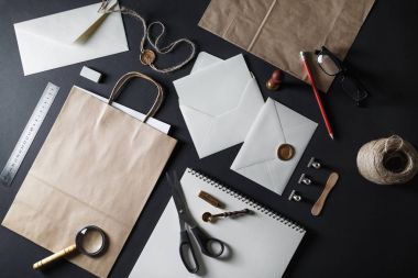 Vintage ileti örneği şablonu