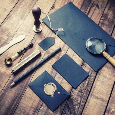 Siyah kırtasiye seti