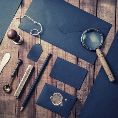 Siyah kırtasiye seti