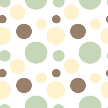 Renkli Daireler Dikişsiz desen arka plan illüstrasyon vektör