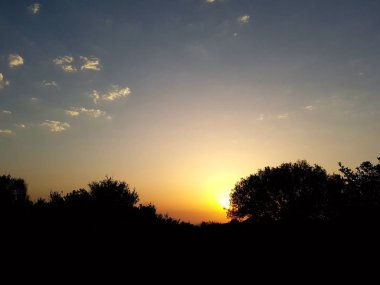 şaşırtıcı günbatımı manzara