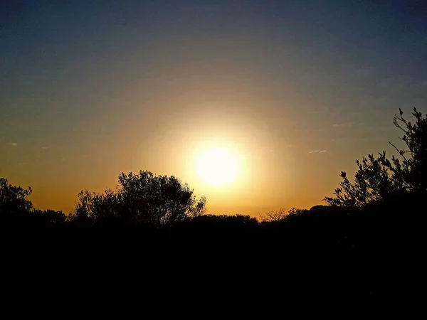 Mooie avondrood landschap — Stockfoto