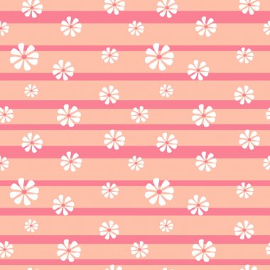 sevimli güzel sorunsuz vektör desen arka plan çizim çizgileri ve çiçekler