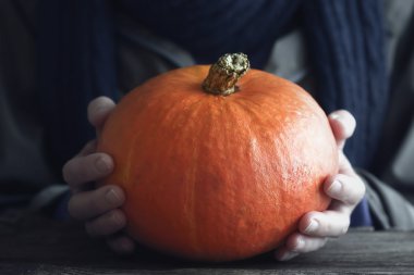 El yatay turuncu kabak