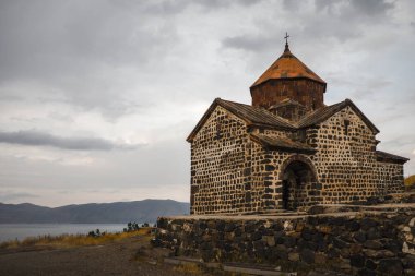 Sevan Gölü Sevanavank Manastırı. Ermenistan.