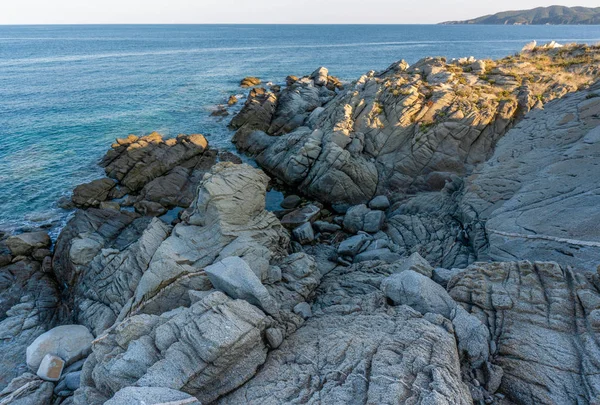 Sea and the grey stones in Greece — Stock Photo, Image