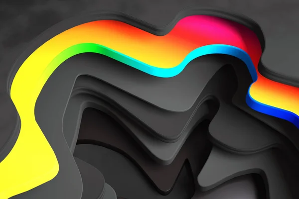 Абстрактное изображение фрагмента многоступенчатой воронки — стоковое фото