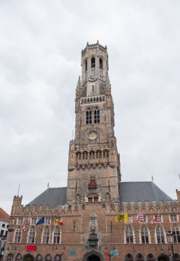 Tarihsel Bruges Belfry cephe - tarihsel