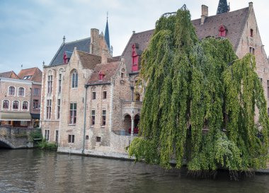 Bruges eski kasaba Belçika tarihi cephe
