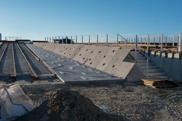 Nueva construcción de un complejo de playa en Cadzand, Holanda — Foto de Stock
