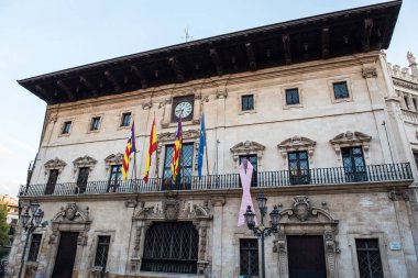 Palma de Mallorca içinde akşam tarihi Belediye Binası