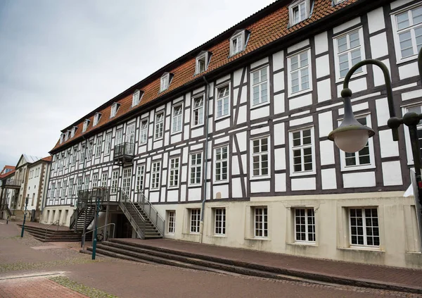 Fachada de un edificio histórico en Horn-Bad Meinberg, Lippe , — Foto de Stock